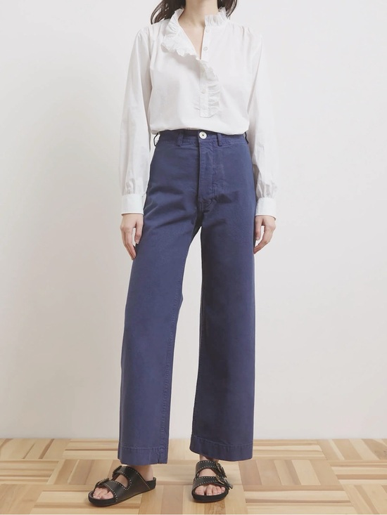 Jesse Kamm Pants - Jesse Kamm in Cunningham Blue Like New Sz 6